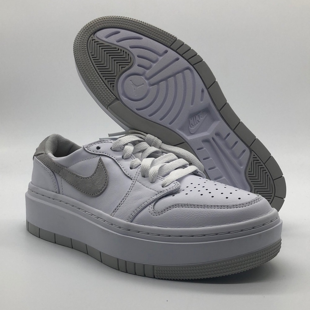 Nike Women's Air Jordan 1 Elevate Low White Neutral Grey DH7004 110 - Picture 1 of 4